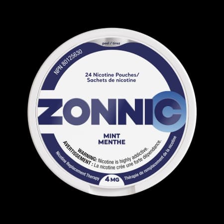 ZONNIC Nicotine Pouches Mint - 4mg (24 Pouches) angled view