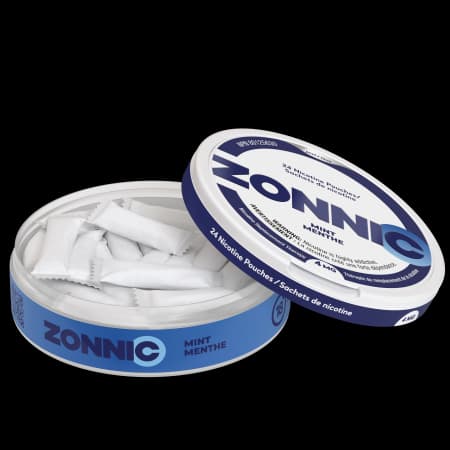 ZONNIC Nicotine Pouches Mint - 4mg (24 Pouches) top view