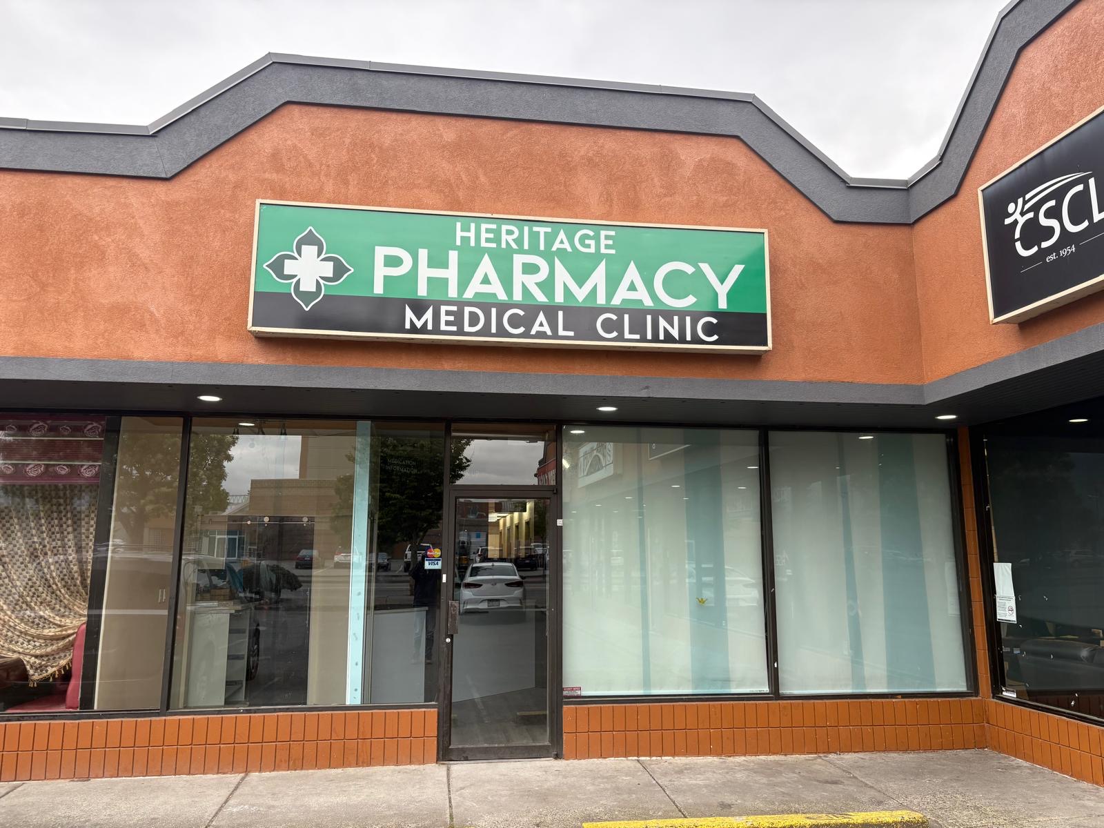 Heritage Pharmacy Storefront in Chilliwack